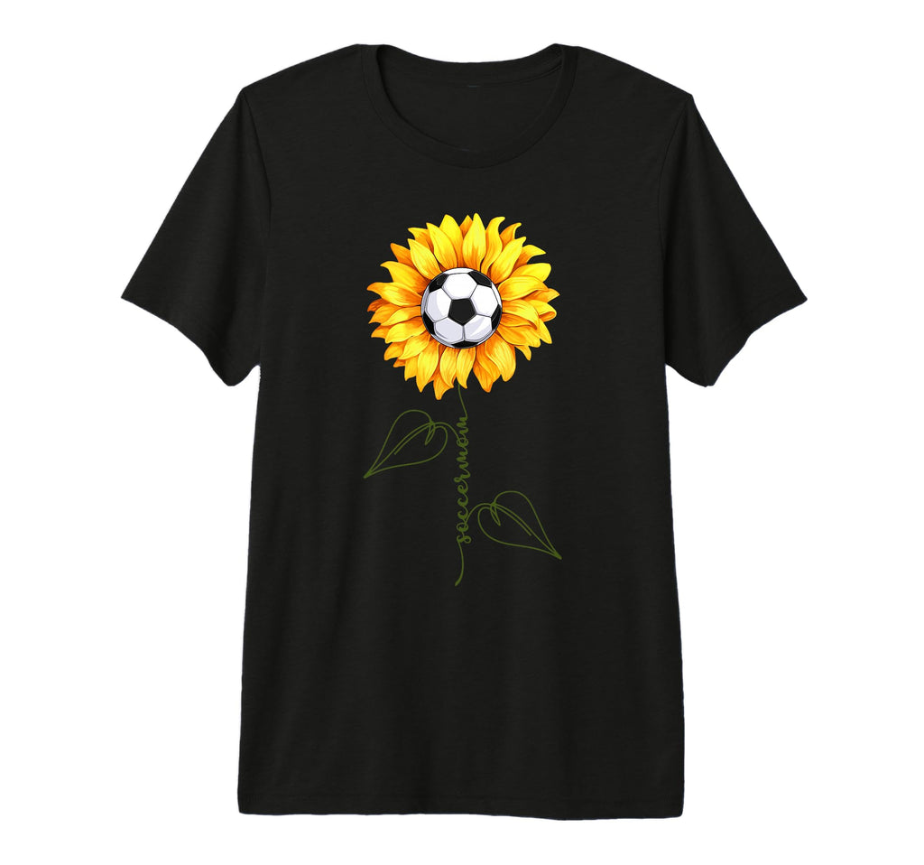 Soccer Mom Mama Soccer Lovers Sunflower T-Shirt - Streetwear Style Unisex - T-Shirt, Sweatshirt, Hoodie