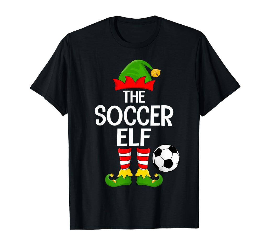 Soccer Elf Matching Family Elf Squad T-Shirt - Novelty Apparel for Adults - T-Shirt, Sweatshirt, Hoodie