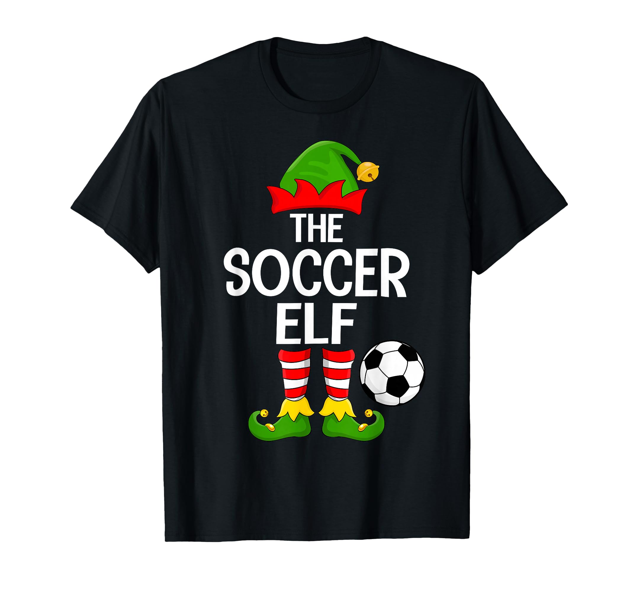 Soccer Elf Matching Family Elf Squad T-Shirt - Novelty Apparel for Adults - T-Shirt, Sweatshirt, Hoodie