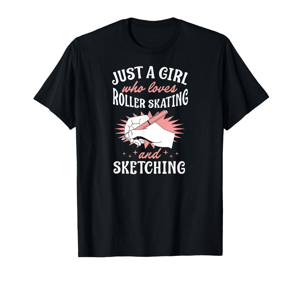 Just Who Loves Roller Skating And T-Shirt - Aesthetic Graphic Unisex - T-Shirt, Sweatshirt, Hoodie
