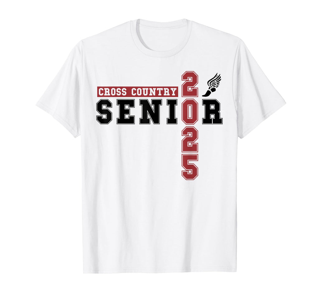 Cross Country Senior Night Senior 2025 T-Shirt - Novelty Apparel Unisex - T-Shirt, Sweatshirt, Hoodie