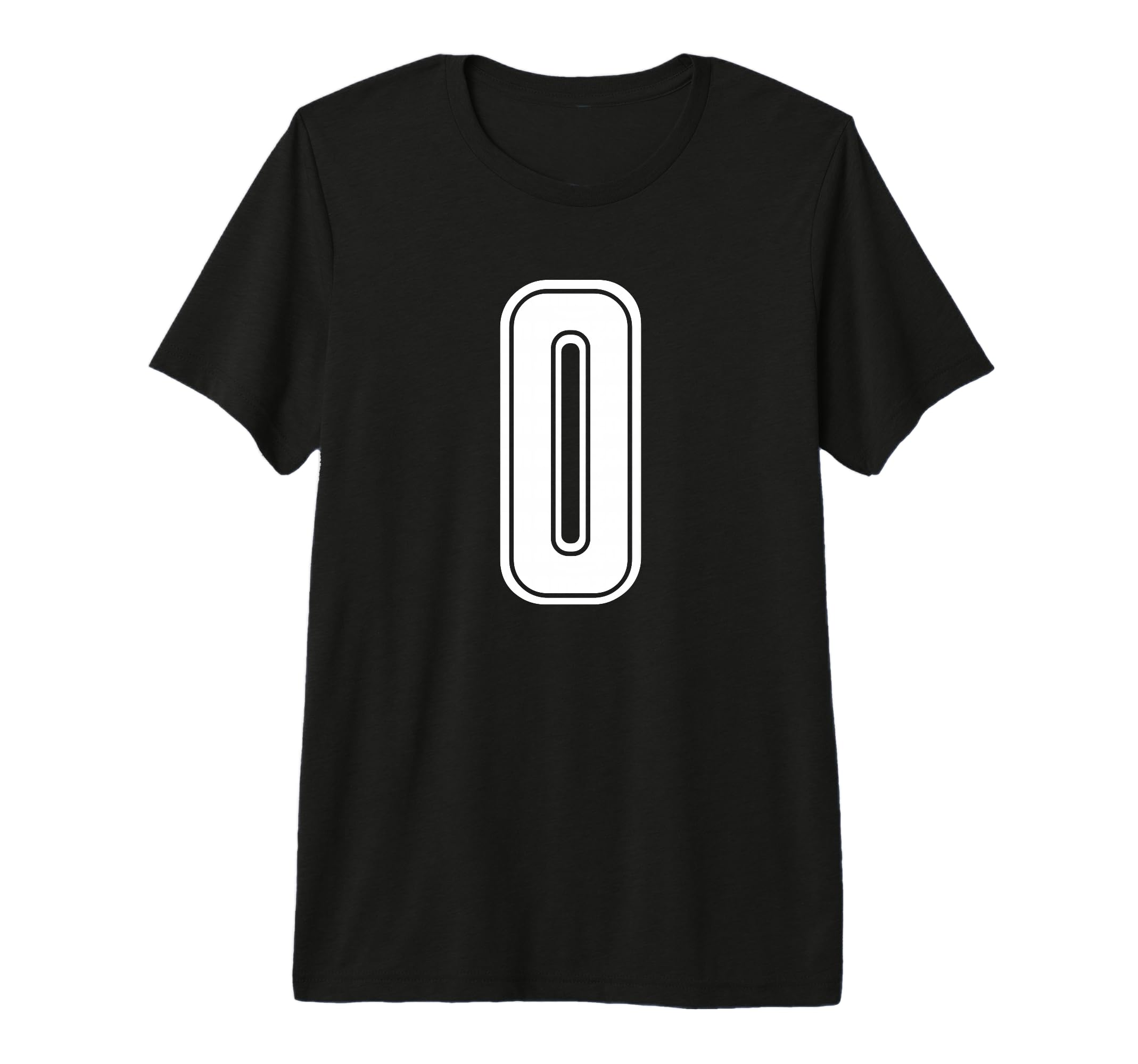 White Sport Team Number 0 Tri Blend T-Shirt - Unique Graphic Men Women - T-Shirt, Sweatshirt, Hoodie