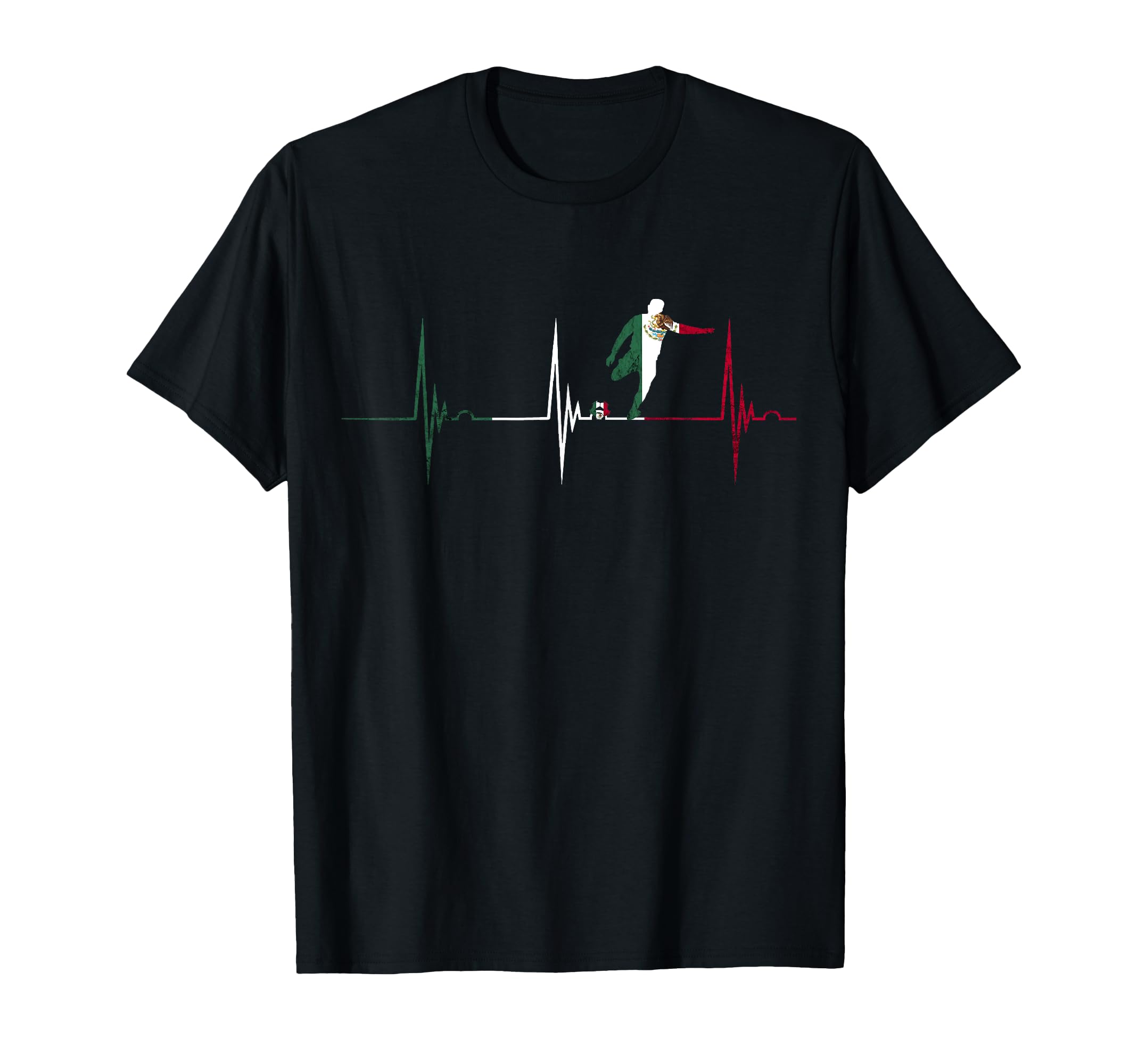 Heartbeat Ekg Pulse Mexico T-Shirt - Casual Everyday Wear for Adults - T-Shirt, Sweatshirt, Hoodie