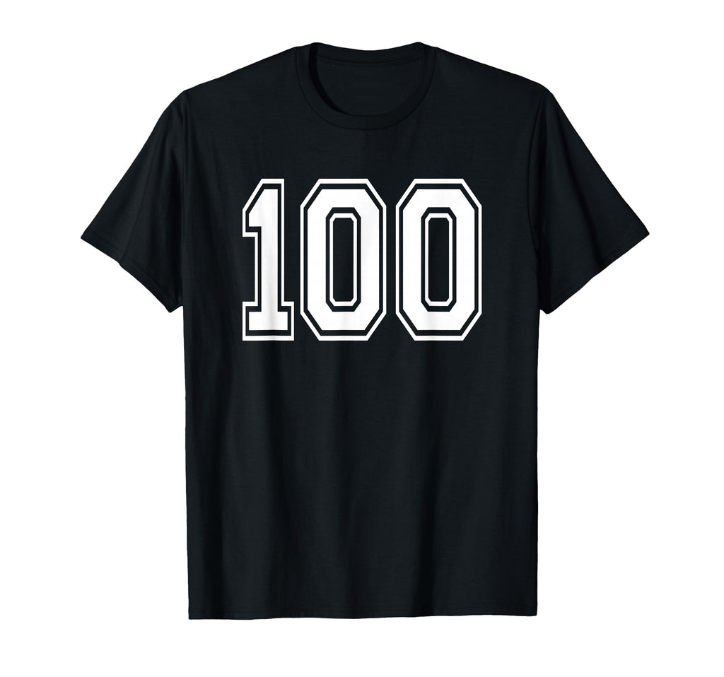 Number 100 Numbered Uniform T-Shirt - Casual Everyday Wear for Adults - T-Shirt, Sweatshirt, Hoodie