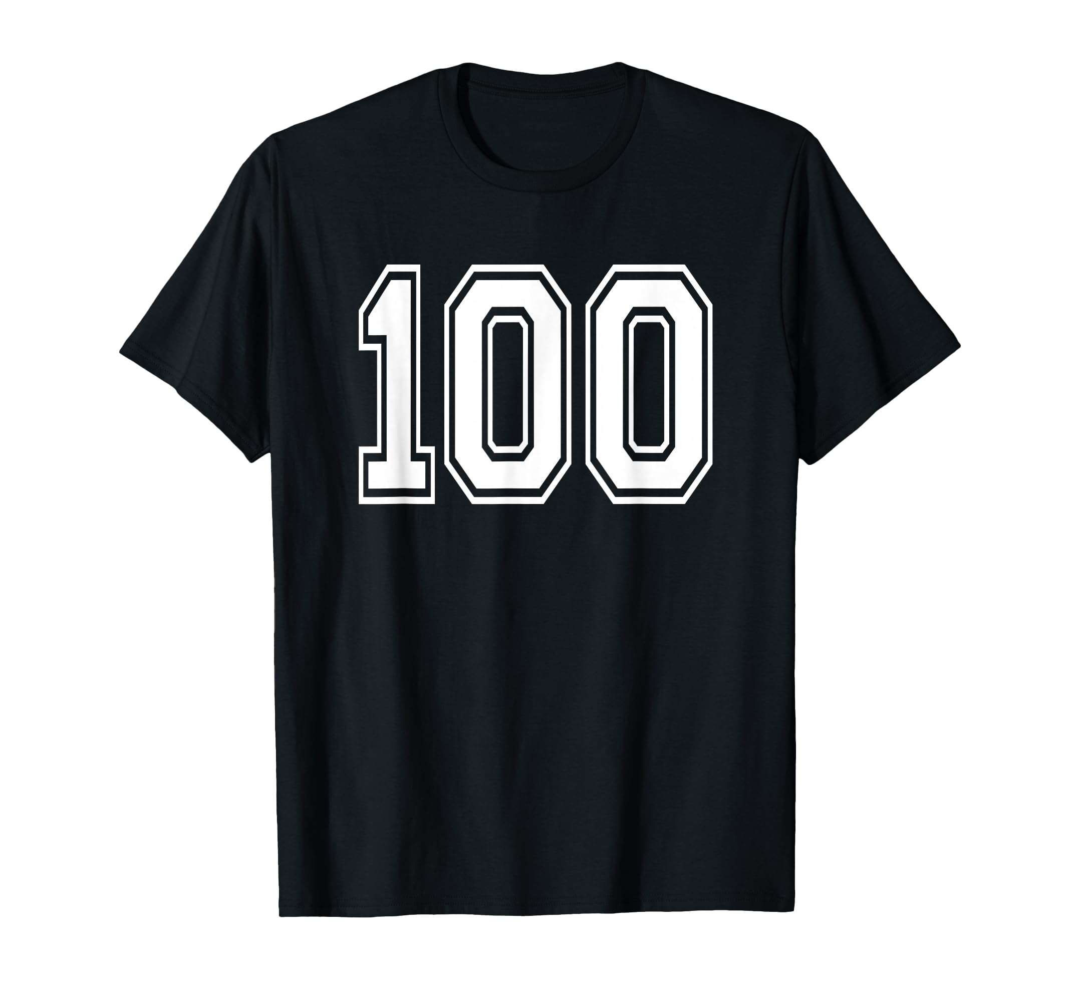 Number 100 Numbered Uniform T-Shirt - Casual Everyday Wear for Adults - T-Shirt, Sweatshirt, Hoodie