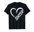 Funny Soccer Heart Soccer Player T-Shirt - Aesthetic Graphic Men Women - T-Shirt, Sweatshirt, Hoodie