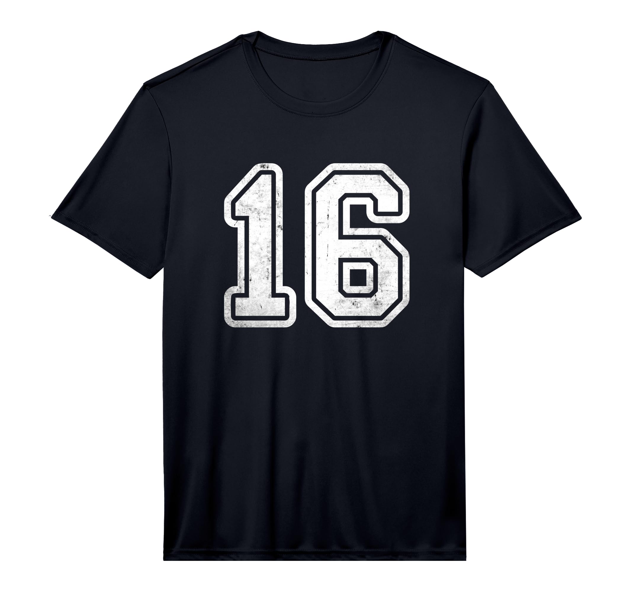 Distressed White Plain Number T-Shirt - Aesthetic Graphic for Adults - T-Shirt, Sweatshirt, Hoodie