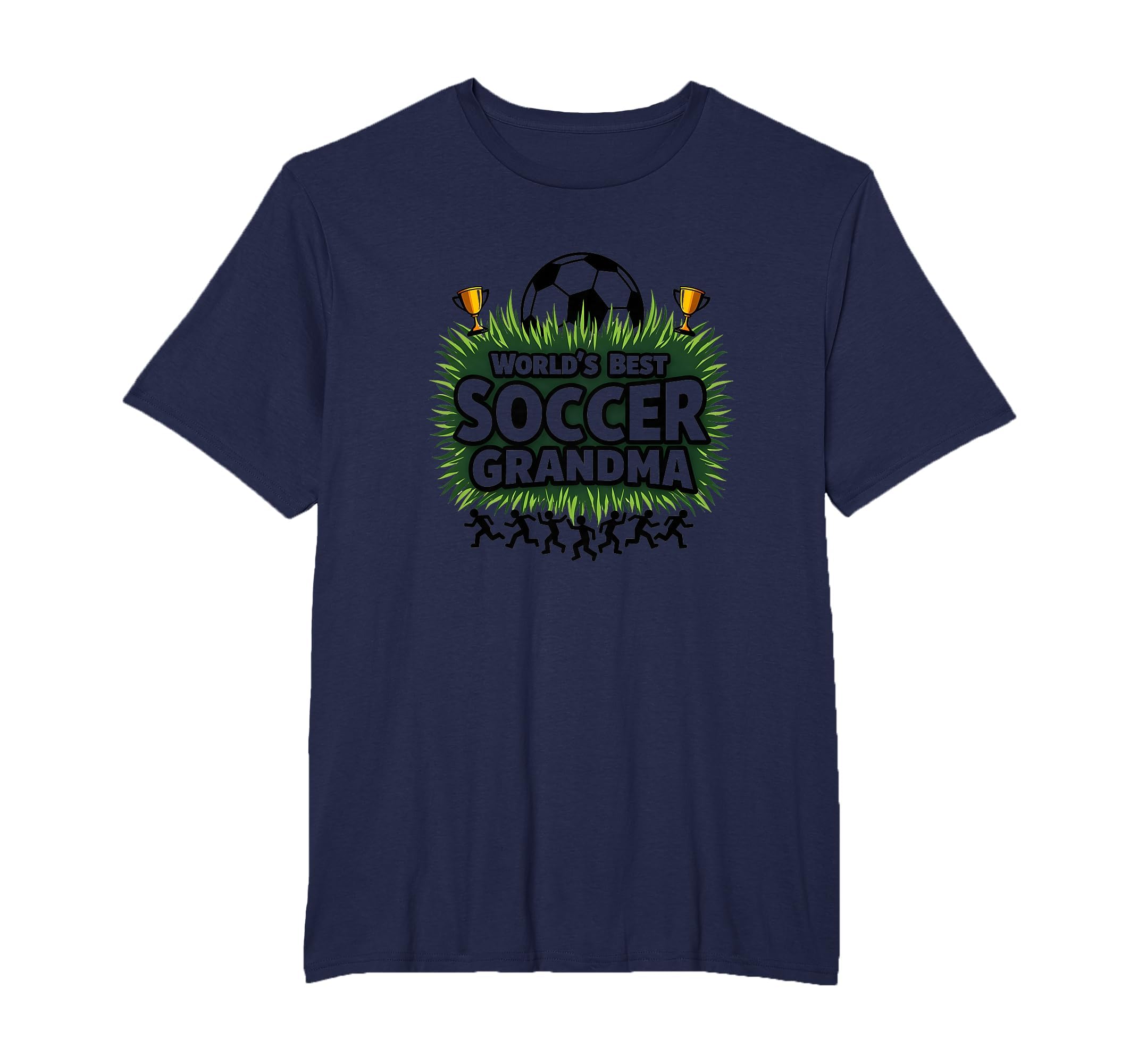 Worlds Best Soccer Grandma Champion T-Shirt - Graphic Print for Adults - T-Shirt, Sweatshirt, Hoodie