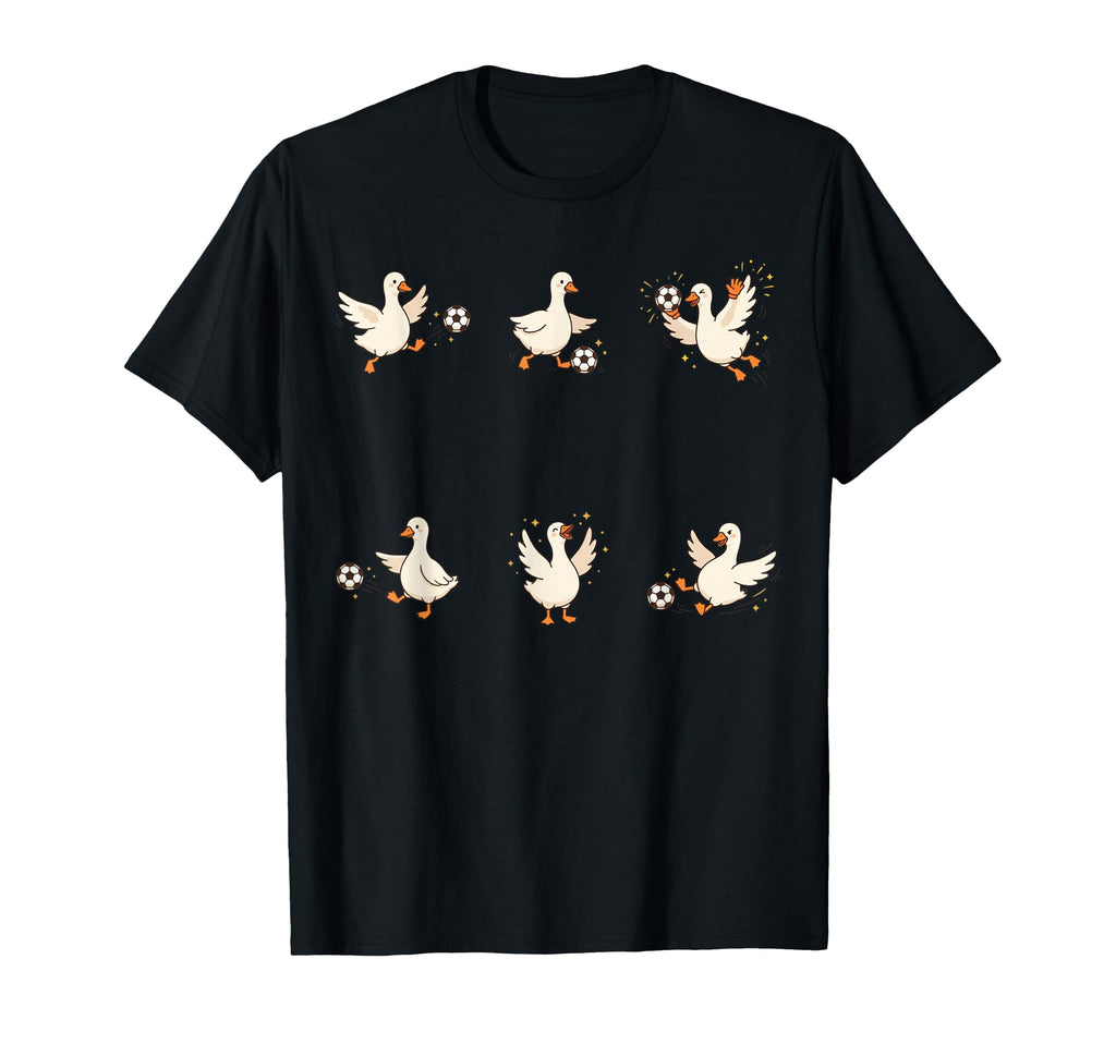 Silly Goose Playing Soccer Player T-Shirt - Casual Everyday Wear Unisex - T-Shirt, Sweatshirt, Hoodie