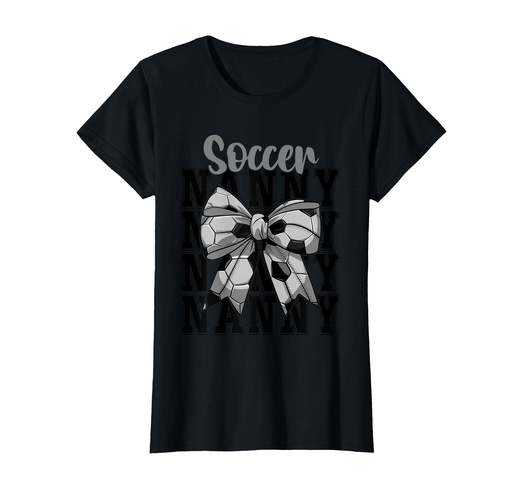 Soccer Nanny Coquette Bow Biggest T-Shirt - Aesthetic Graphic for Adults - T-Shirt, Sweatshirt, Hoodie