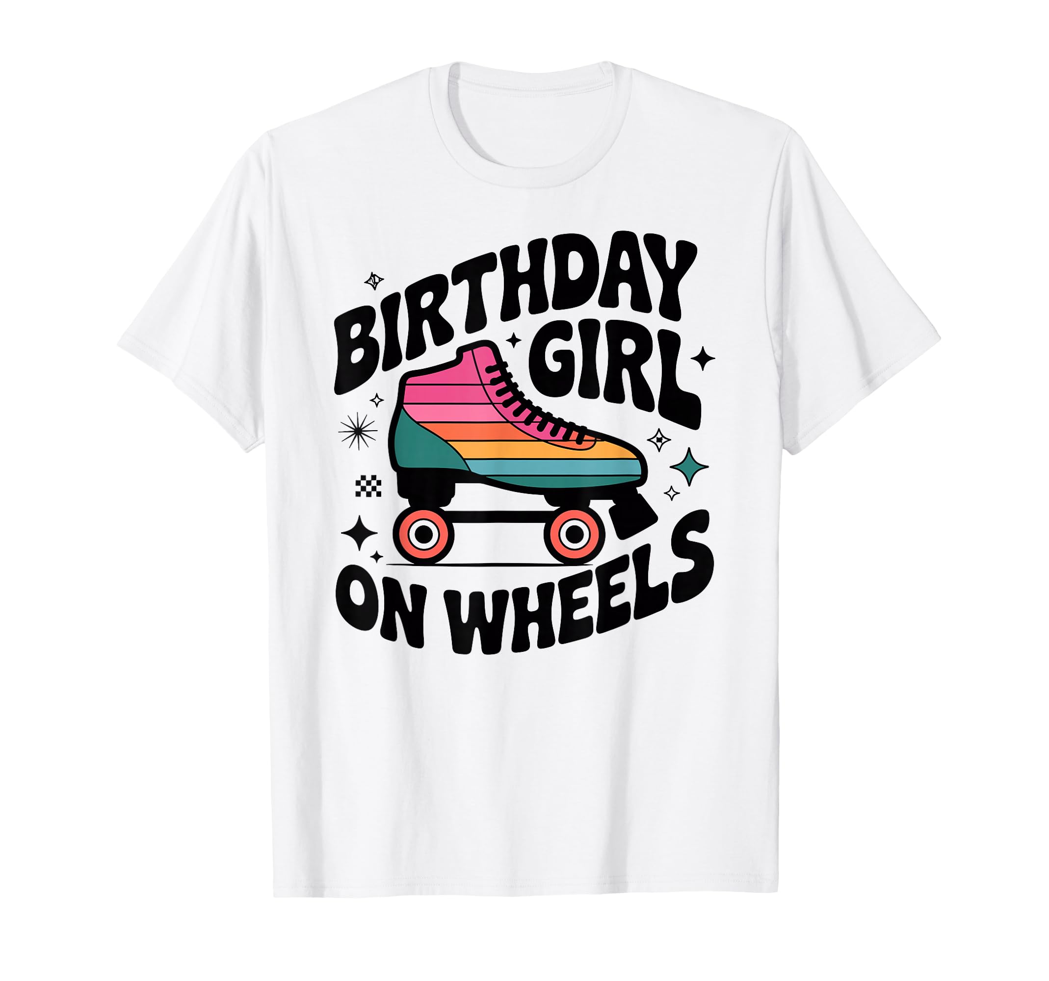Birthday Wheels Roller Skating Rink T-Shirt - Trendy Graphic for Adults - T-Shirt, Sweatshirt, Hoodie