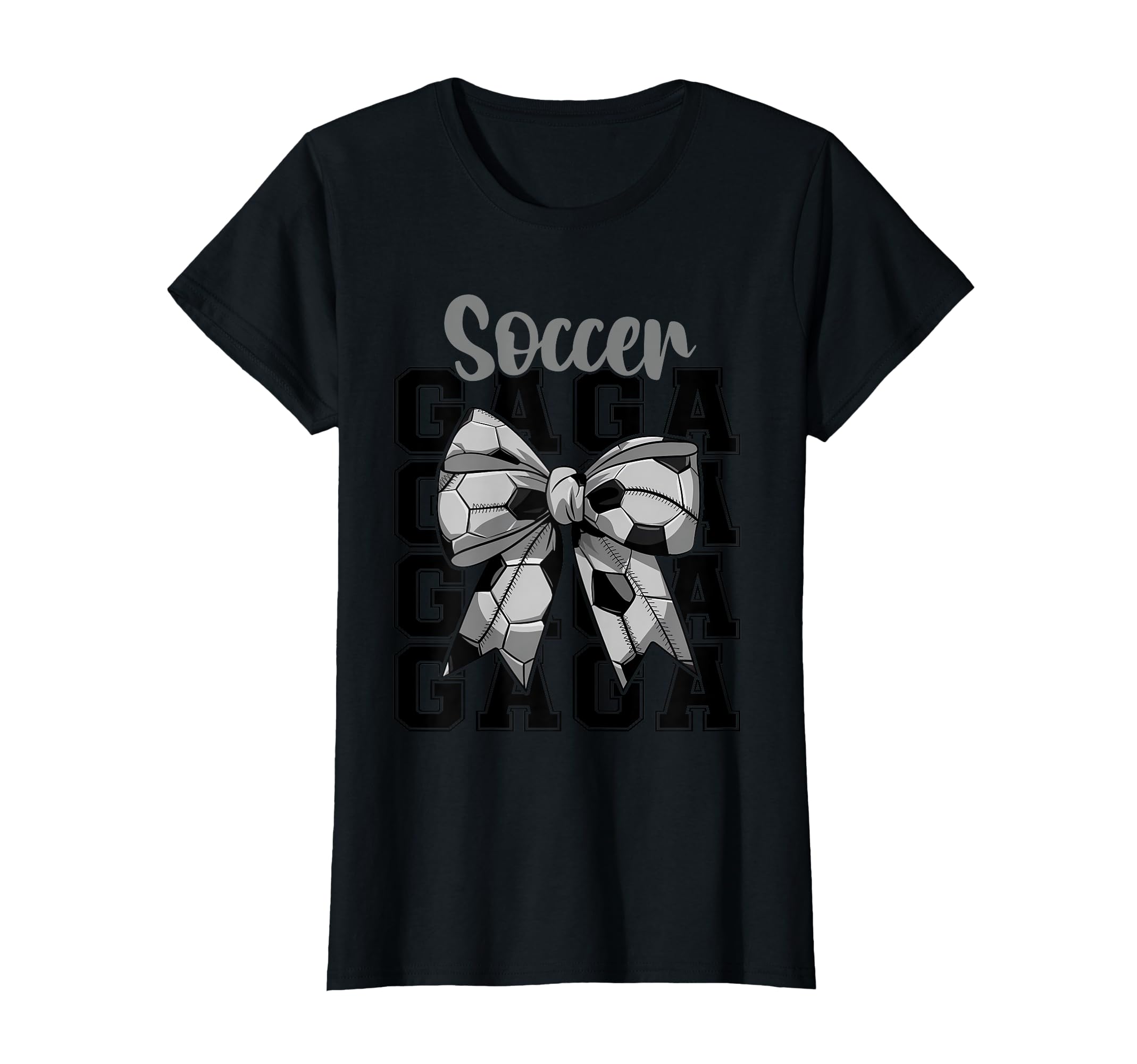 Soccer Gaga Coquette Bow Biggest Fan T-Shirt - Fun Novelty Design Unisex - T-Shirt, Sweatshirt, Hoodie