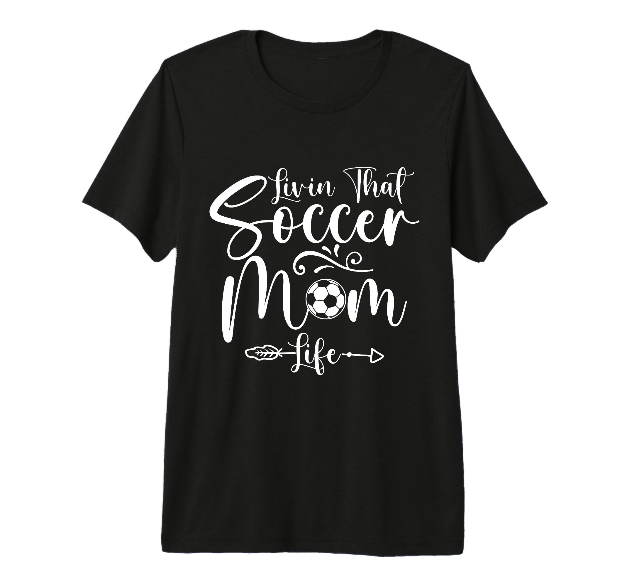Living That Soccer Mom Life Funny T-Shirt - Minimalist Print Men Women - T-Shirt, Sweatshirt, Hoodie