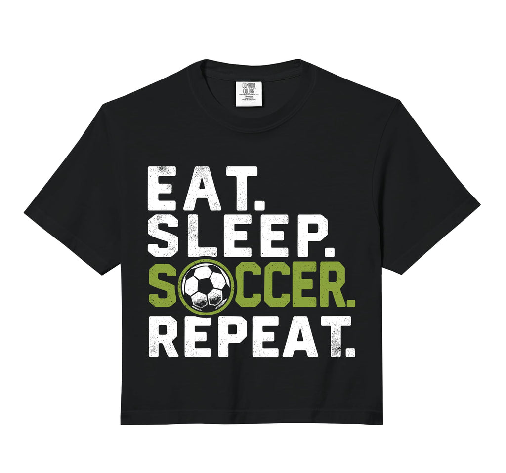 Eat Sleep Soccer Repeat Funny Soccer Hoodie - Streetwear Style Unisex - T-Shirt, Sweatshirt, Hoodie