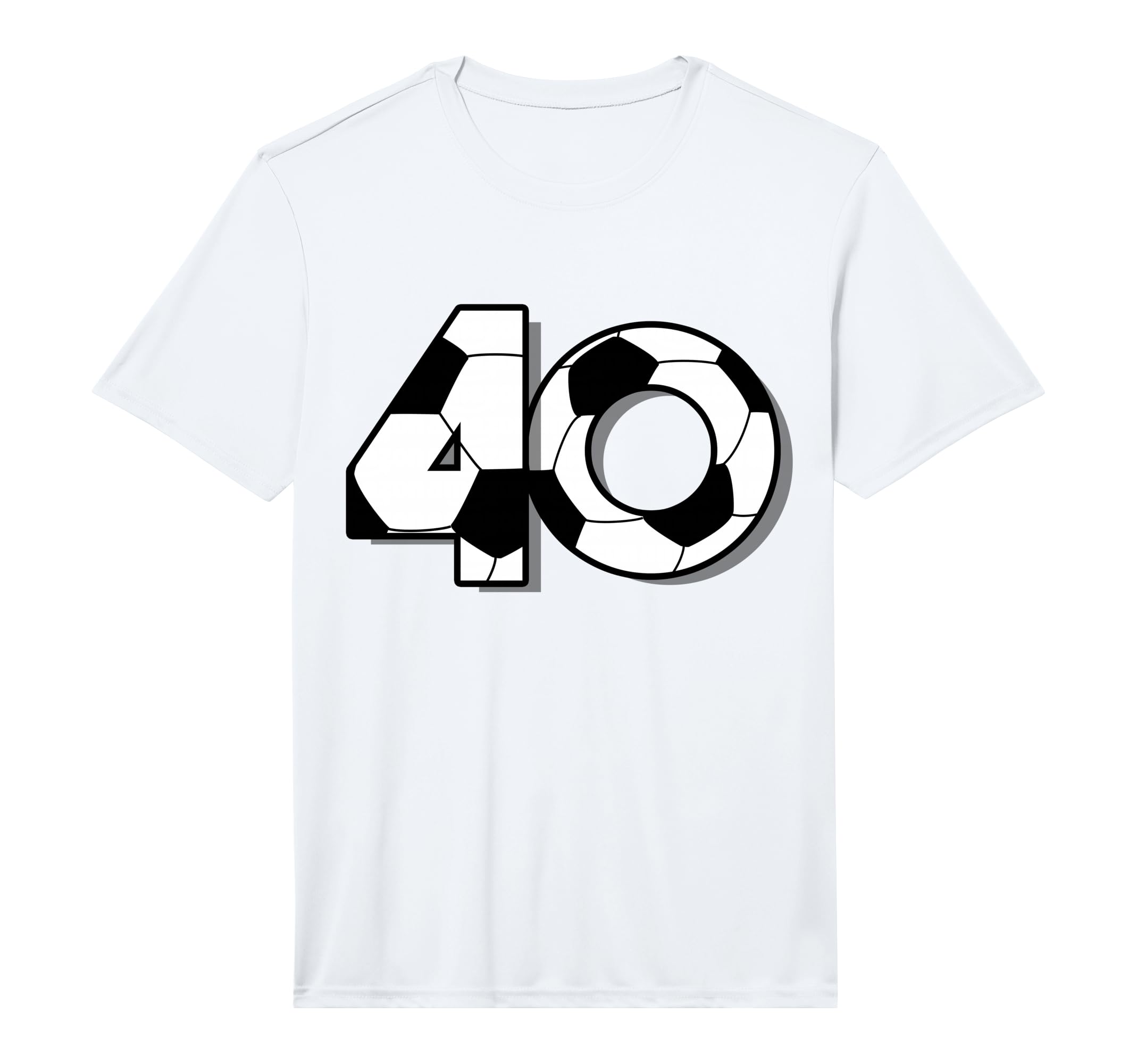 Fortieth Birthday Party 40Th Soccer T-Shirt - Custom Art Print for Adults - T-Shirt, Sweatshirt, Hoodie