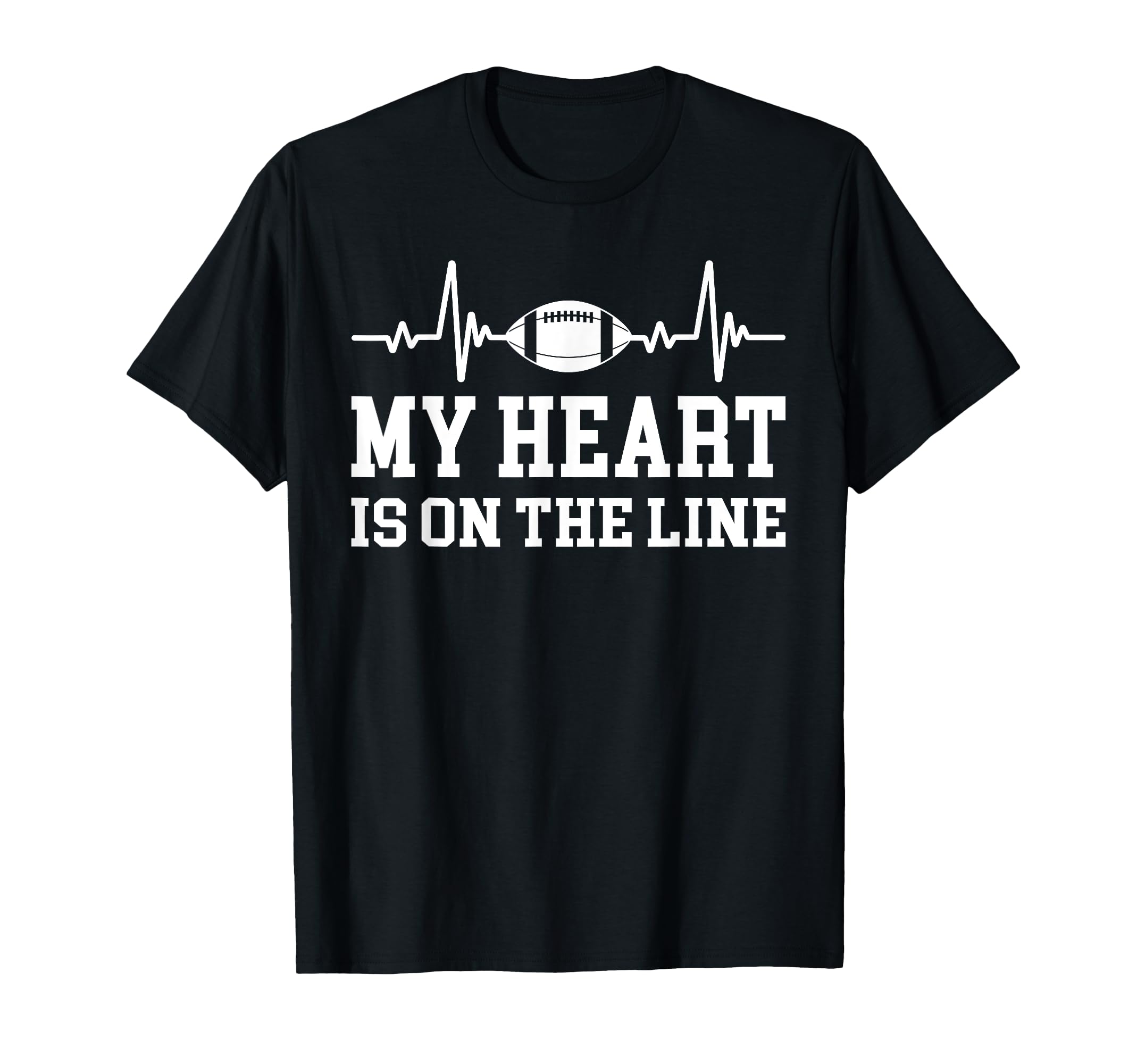 Heartbeat Ekg Pulse My Heart Is Line T-Shirt - Graphic Print for Adults - T-Shirt, Sweatshirt, Hoodie