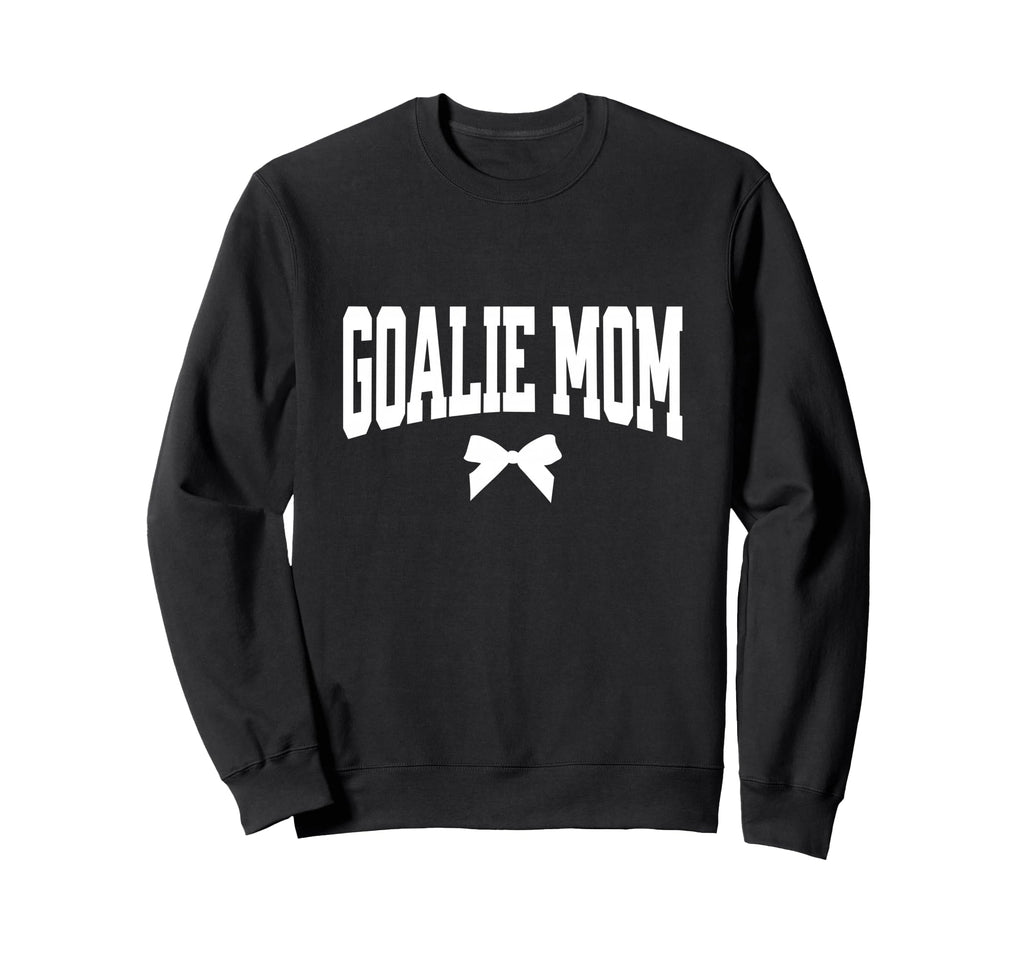 Hockey Goalie Mom Bow Hockey Lacrosse Sweatshirt - Trendy Graphic Unisex - T-Shirt, Sweatshirt, Hoodie