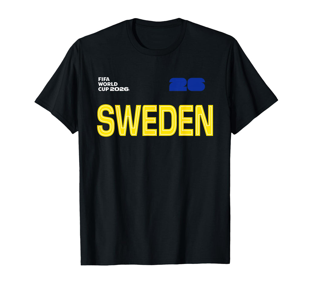 Sweden Outline Soccer T-Shirt | Supporter Shirt - T-Shirt, Sweatshirt, Hoodie