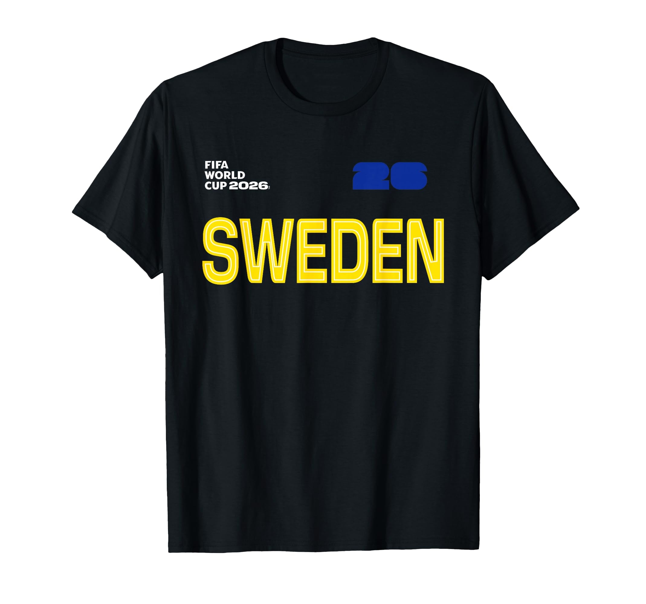 Sweden Outline Soccer T-Shirt | Supporter Shirt - T-Shirt, Sweatshirt, Hoodie