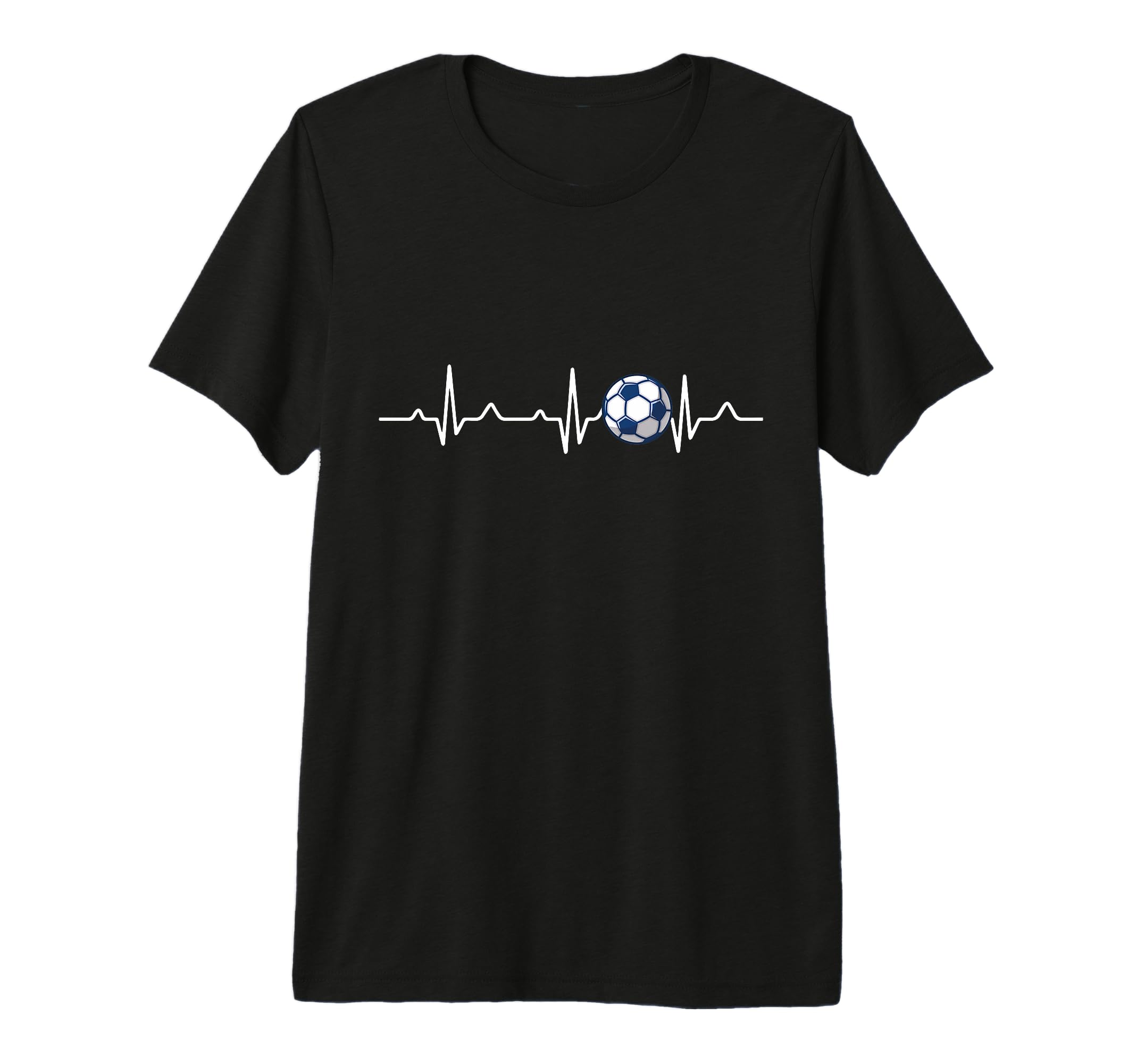 Heartbeat Soccer Lover Gift Tri Blend T-Shirt - Novelty Apparel Men Women - T-Shirt, Sweatshirt, Hoodie