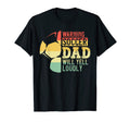 Warning Soccer Dad Will Yell Loudly T-Shirt - Minimalist Print Men Women - T-Shirt, Sweatshirt, Hoodie