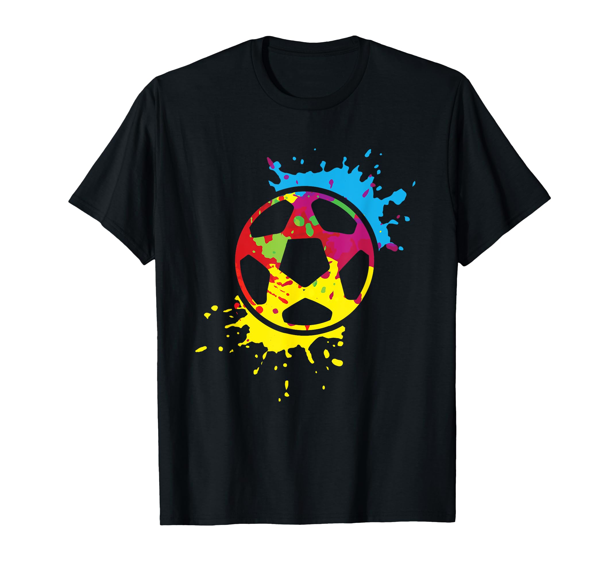 Colorful Soccer Ball Player Team T-Shirt - Streetwear Style Men Women - T-Shirt, Sweatshirt, Hoodie