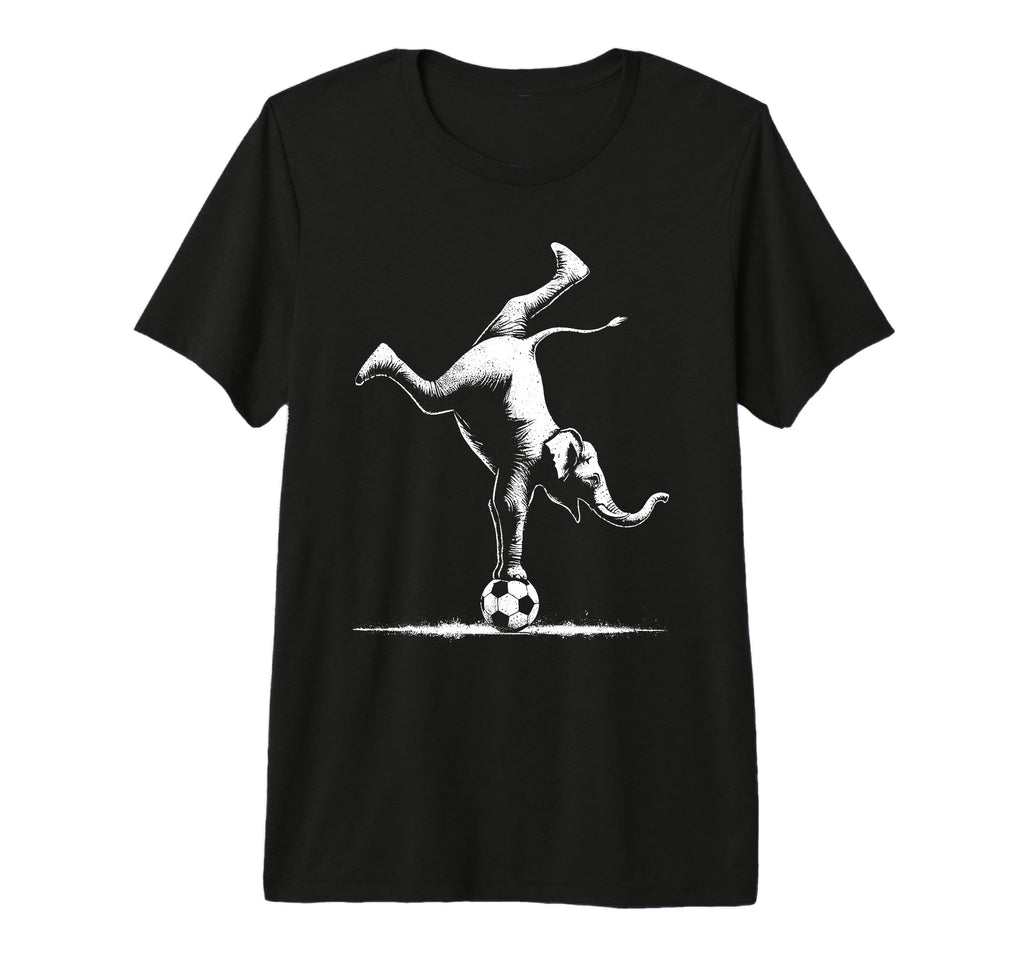 Elephant Handstand Soccer Ball T-Shirt - Fun Novelty Design Men Women - T-Shirt, Sweatshirt, Hoodie