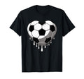 Melting Heart Shape Soccer Player T-Shirt - Casual Everyday Wear Unisex - T-Shirt, Sweatshirt, Hoodie