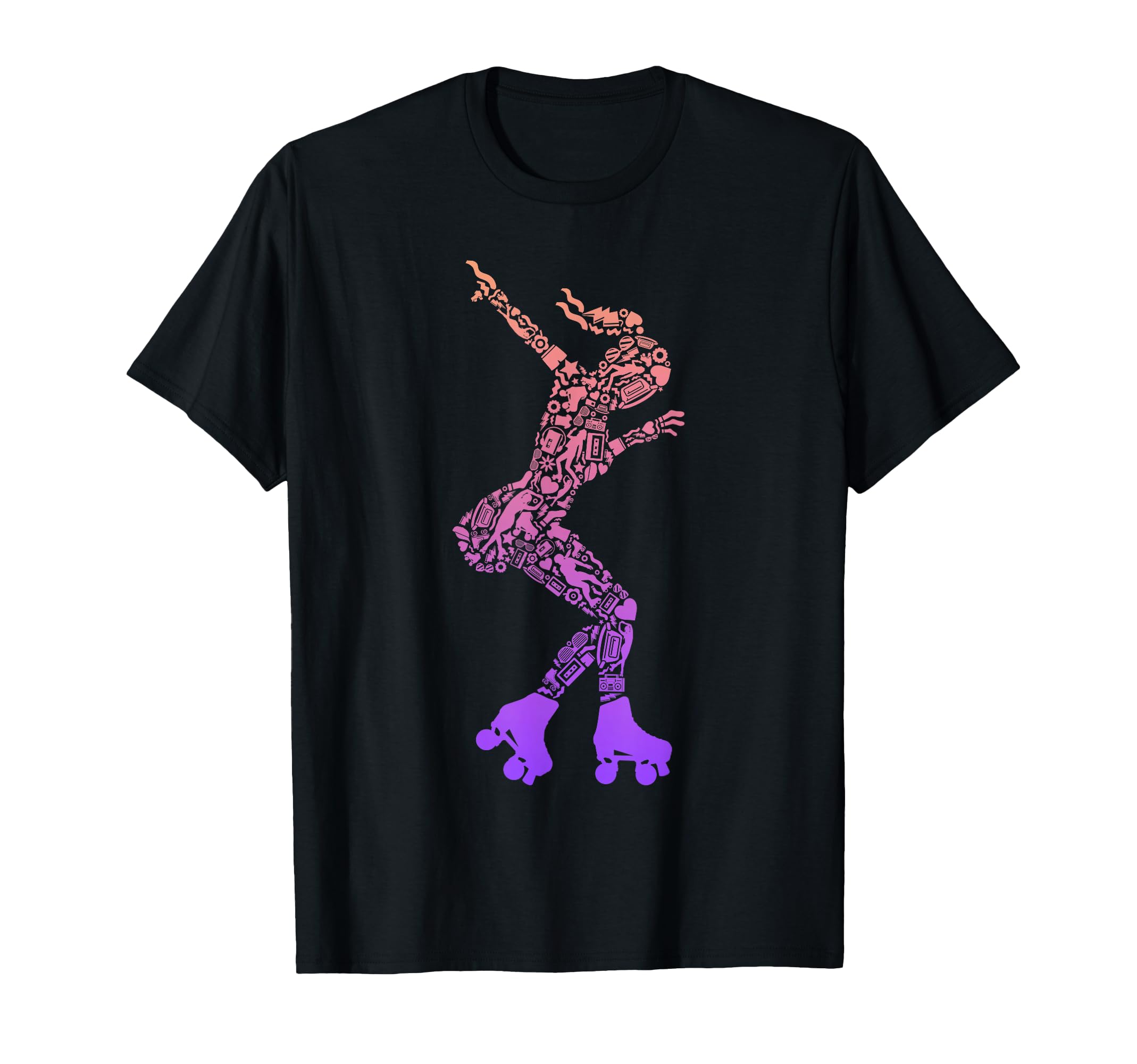 Roller Skater Rollerskate Roller T-Shirt - Casual Everyday Wear for Adults - T-Shirt, Sweatshirt, Hoodie
