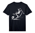 Cat Playing Soccer Ball Cat Sports Funny T-Shirt - Trendy Graphic Unisex - T-Shirt, Sweatshirt, Hoodie