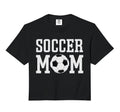 Soccer Mama Soccer Mom Comfort Colors Crop T-Shirt - Unique Graphic Unisex - T-Shirt, Sweatshirt, Hoodie