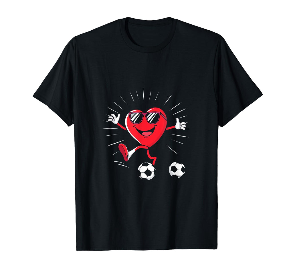 Heart Soccer Gift Hoodie - Graphic Print Unisex - T-Shirt, Sweatshirt, Hoodie