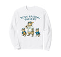 Busy Raising Baller Baseball Softball Sweatshirt - Graphic Print Unisex - T-Shirt, Sweatshirt, Hoodie