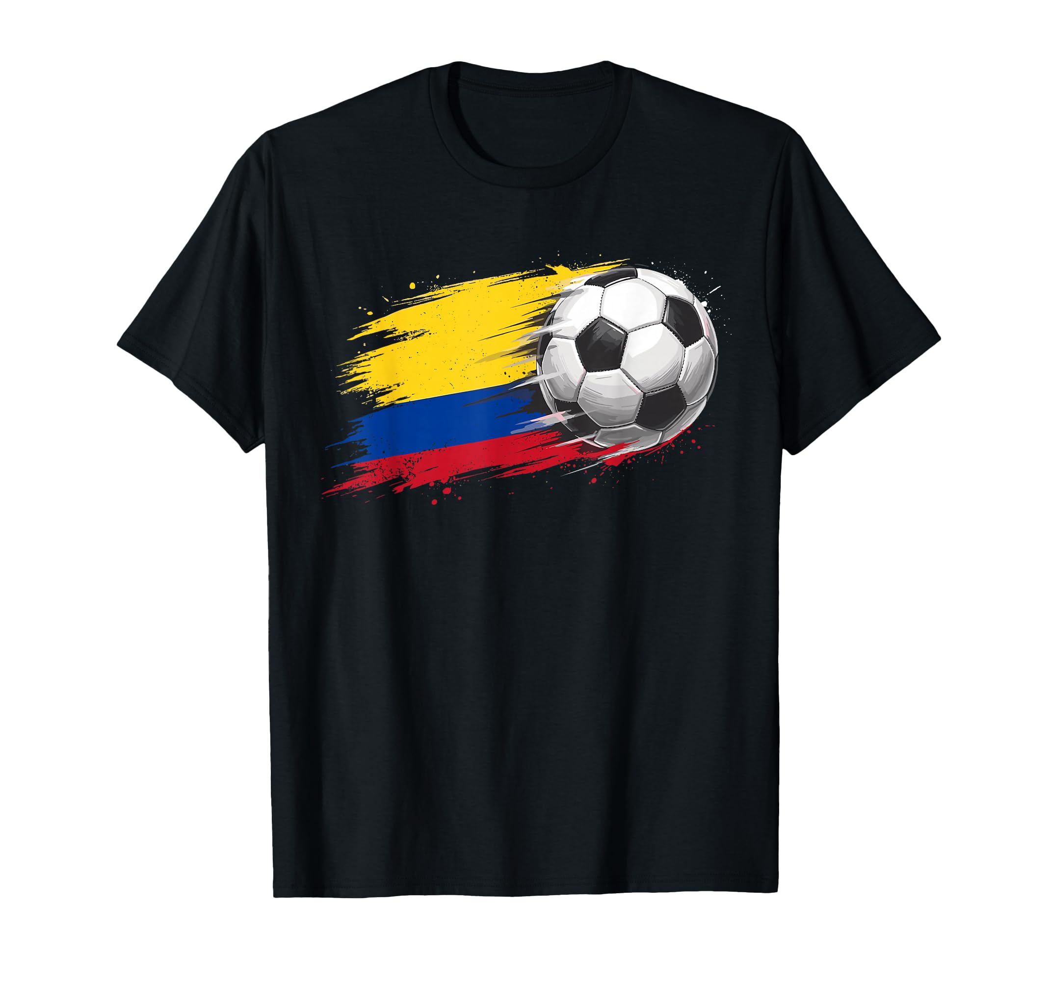 Colombia Soccer Ball Colombia Flag T-Shirt - Trendy Graphic for Adults - T-Shirt, Sweatshirt, Hoodie