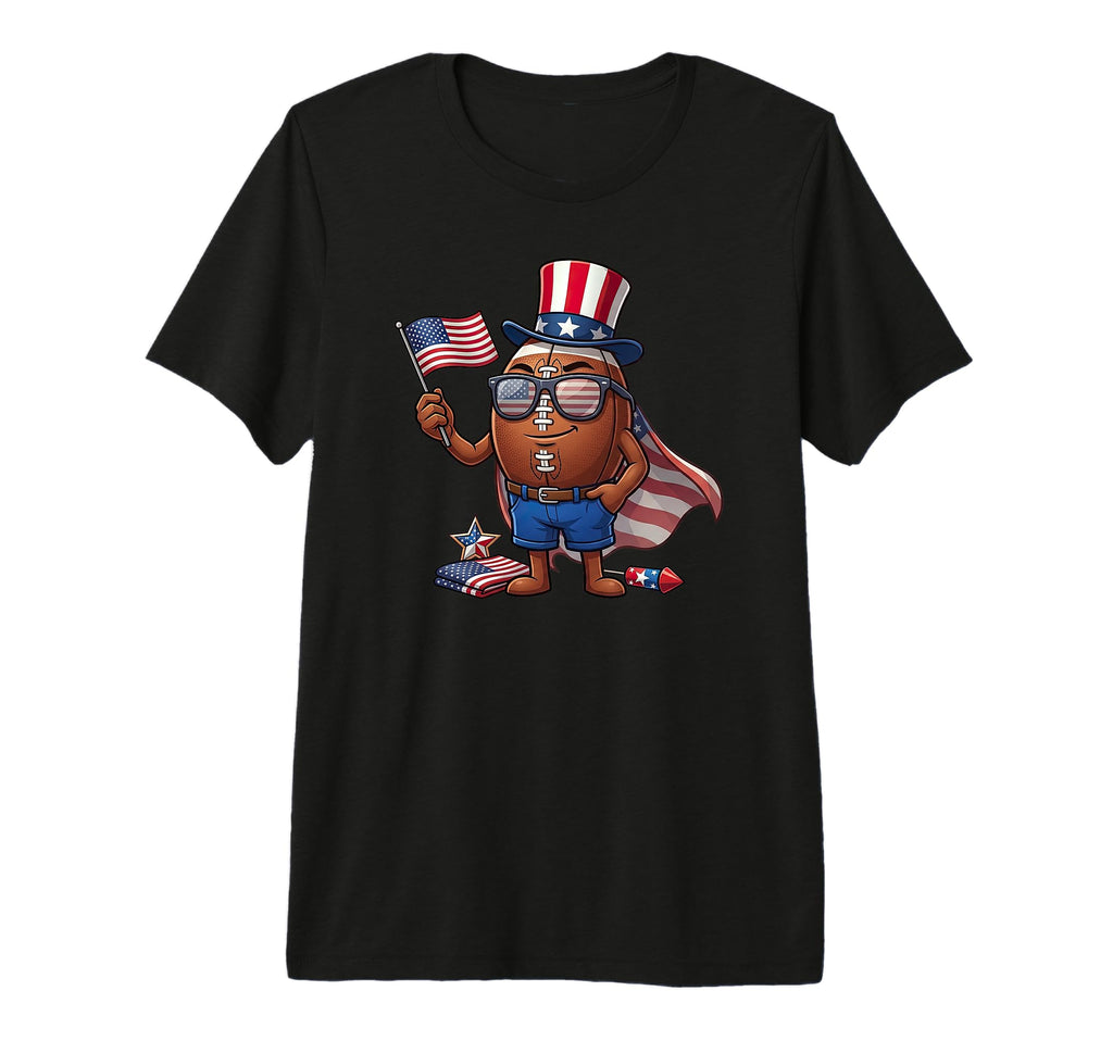Funny Football American Usa Flag T-Shirt - Trendy Graphic Men Women - T-Shirt, Sweatshirt, Hoodie