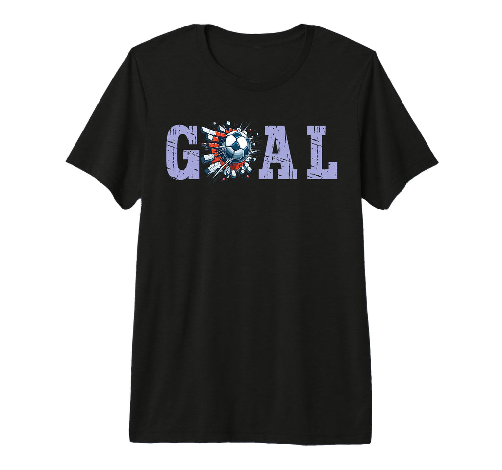 Goal Soccer Ball Break Wall Soccer T-Shirt - Fun Novelty Design for Adults - T-Shirt, Sweatshirt, Hoodie