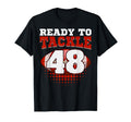 Football 48Th Birthday Player T-Shirt - Casual Everyday Wear Men Women - T-Shirt, Sweatshirt, Hoodie