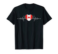 Canada Heartbeat Canadian Flag T-Shirt - Casual Everyday Wear Unisex - T-Shirt, Sweatshirt, Hoodie