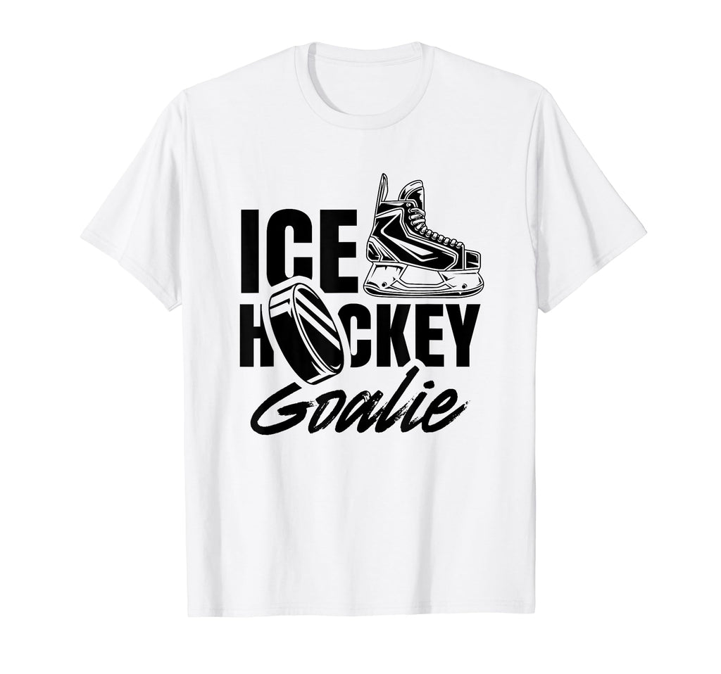 Ice Hockey Goalie Lover Player Team Puck T-Shirt - Graphic Print Men Women - T-Shirt, Sweatshirt, Hoodie
