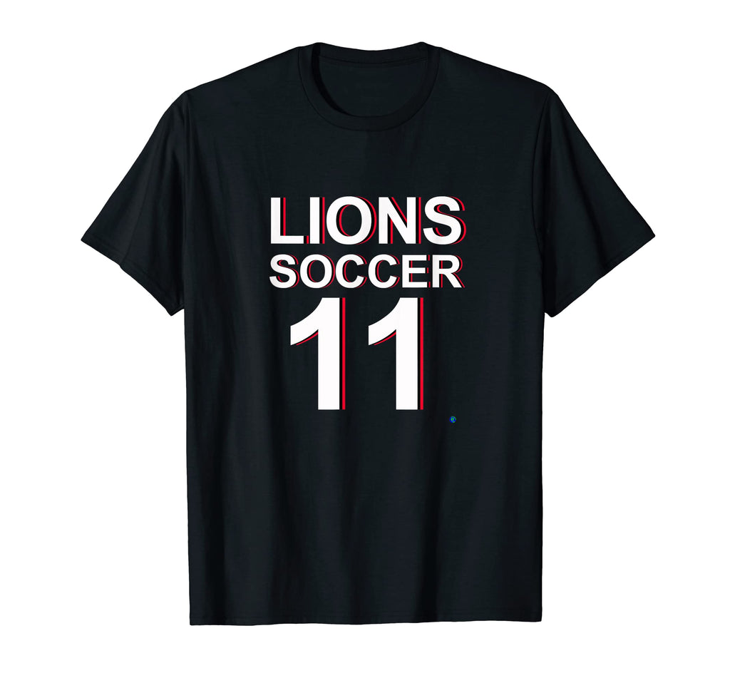 Lions Soccer 11 T-Shirt - Fun Novelty Design for Adults - T-Shirt, Sweatshirt, Hoodie
