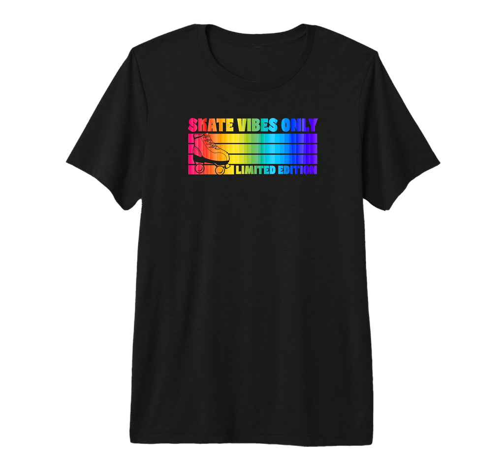 Skate Vibes Only Roller Skating Tri T-Shirt - Unique Graphic for Adults - T-Shirt, Sweatshirt, Hoodie