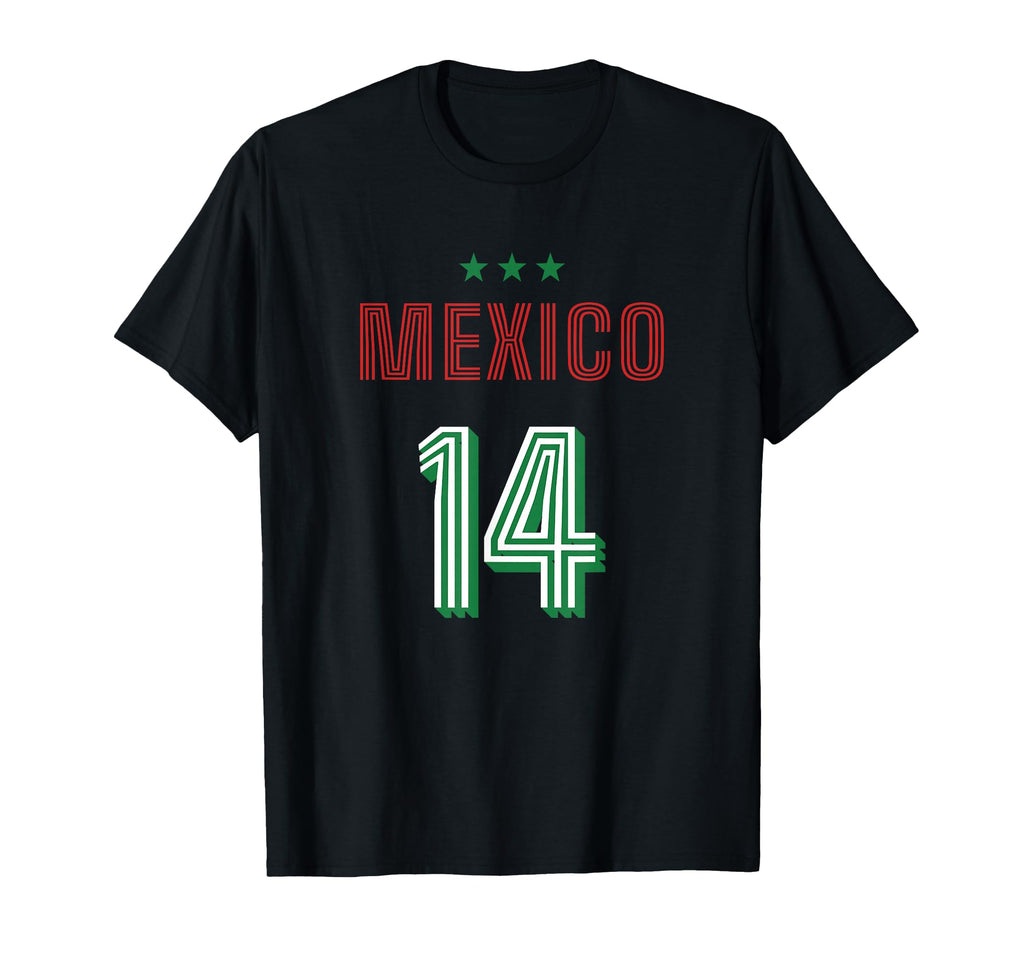 Mexico Soccer 14 Football Game Fan T-Shirt - Aesthetic Graphic for Adults - T-Shirt, Sweatshirt, Hoodie