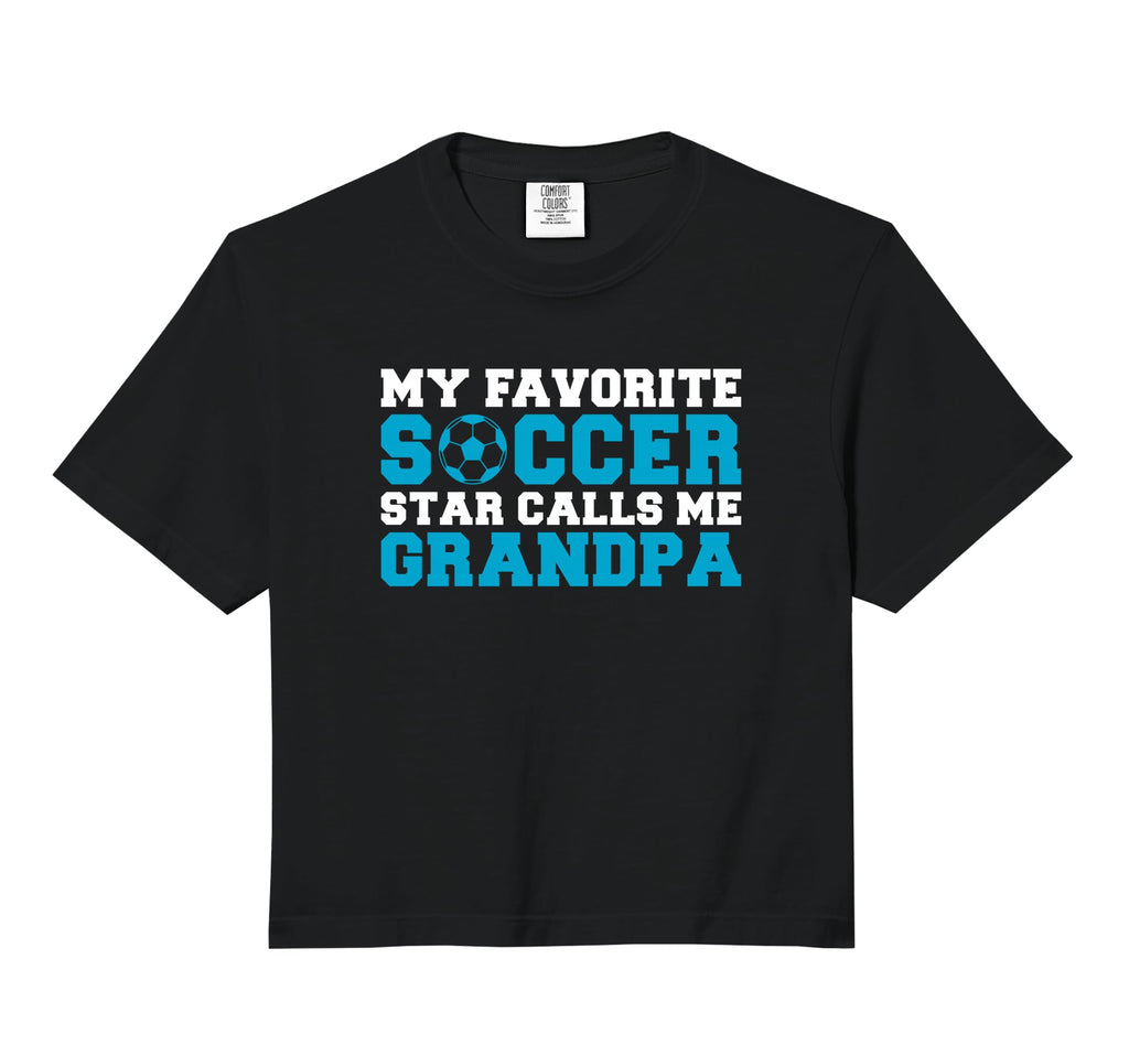 My Favorite Soccer Star Calls Me Grandpa T-Shirt - Custom Art Print Unisex - T-Shirt, Sweatshirt, Hoodie