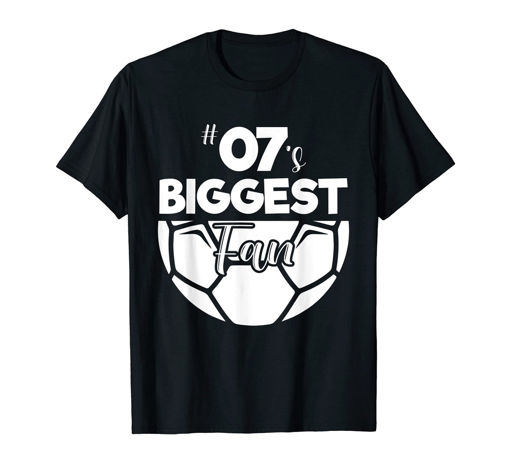 Number 07S Biggest Fan Player Soccer Mom T-Shirt - Graphic Print Unisex - T-Shirt, Sweatshirt, Hoodie