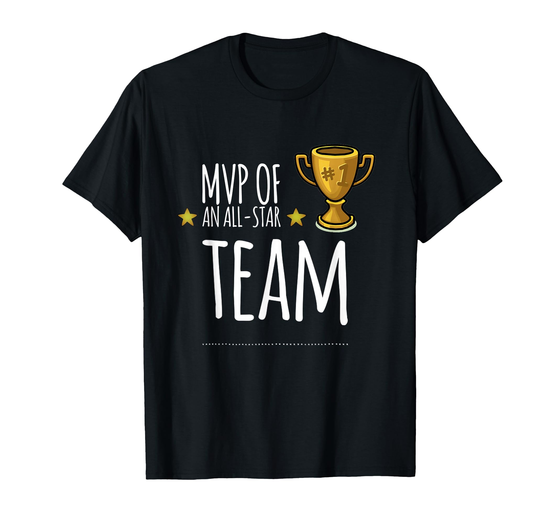 Mvp All Star Team Trophy And Stars T-Shirt - Aesthetic Graphic Men Women - T-Shirt, Sweatshirt, Hoodie