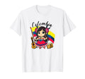 Colombia Colombian Flag Day Hispanic T-Shirt - Custom Art Print Unisex - T-Shirt, Sweatshirt, Hoodie