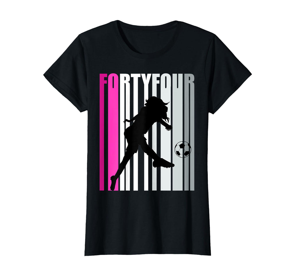 Womens 44Th Soccer Birthday Loves To T-Shirt - Trendy Graphic for Adults - T-Shirt, Sweatshirt, Hoodie