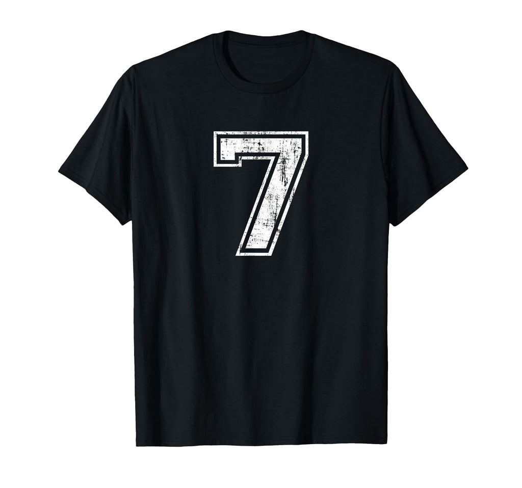 Number 7 Distressed Seven Sports T-Shirt - Streetwear Style Men Women - T-Shirt, Sweatshirt, Hoodie