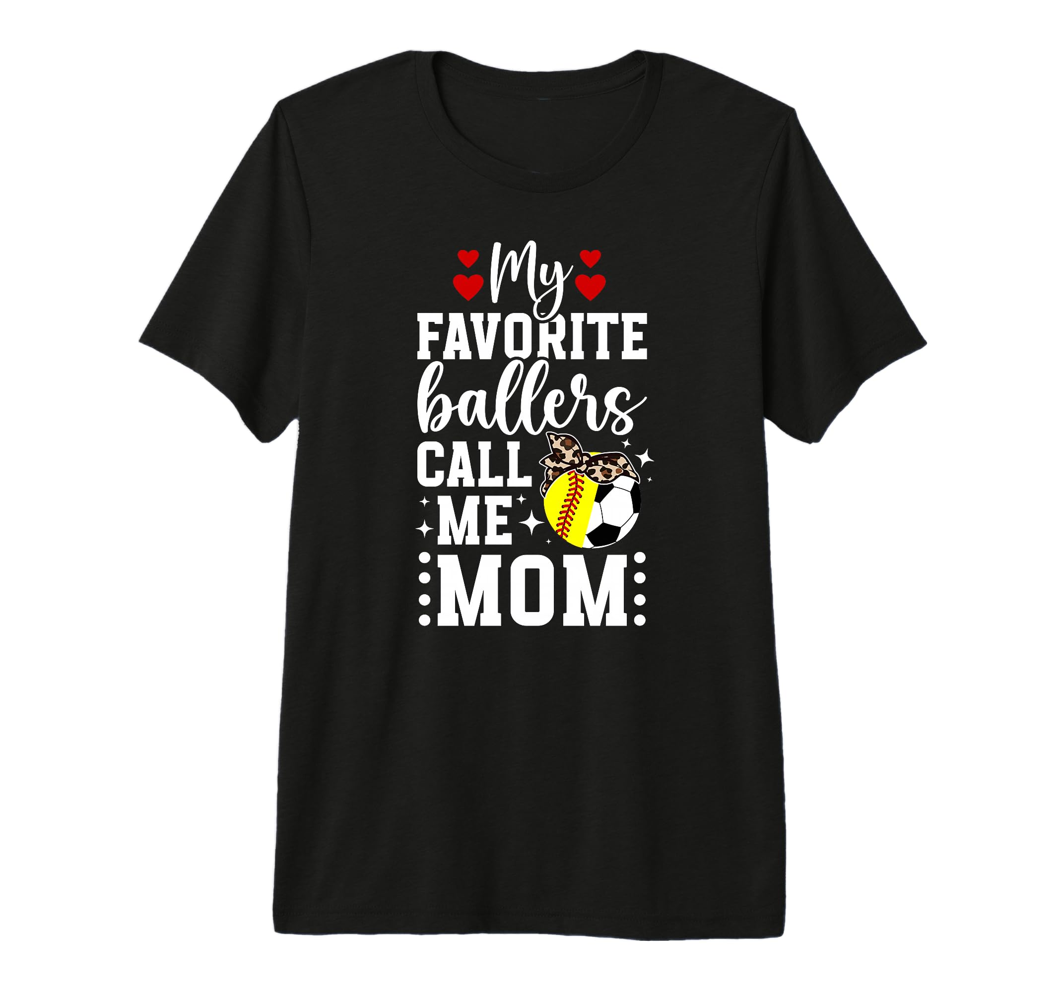 My Favorite Ballers Call Me Mom Softball T-Shirt - Unique Graphic Unisex - T-Shirt, Sweatshirt, Hoodie