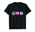 Peace Love And Soccer T-Shirt - Graphic Print for Adults - T-Shirt, Sweatshirt, Hoodie